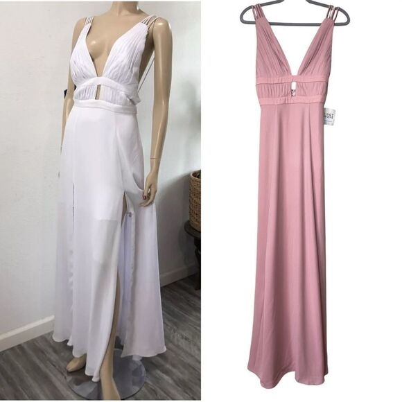 NWT Fame and Partners Maxi Pink Dress Tank Size 0 - Picture 1 of 9